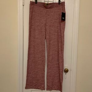NWT! UGG Cozy Lounge Pants wide leg knit pull on L Red